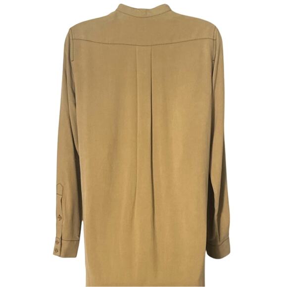 BCBGMaxAzria Maddox Silk Shirt Dress in Agave Green Size XS - Picture 11 of 13